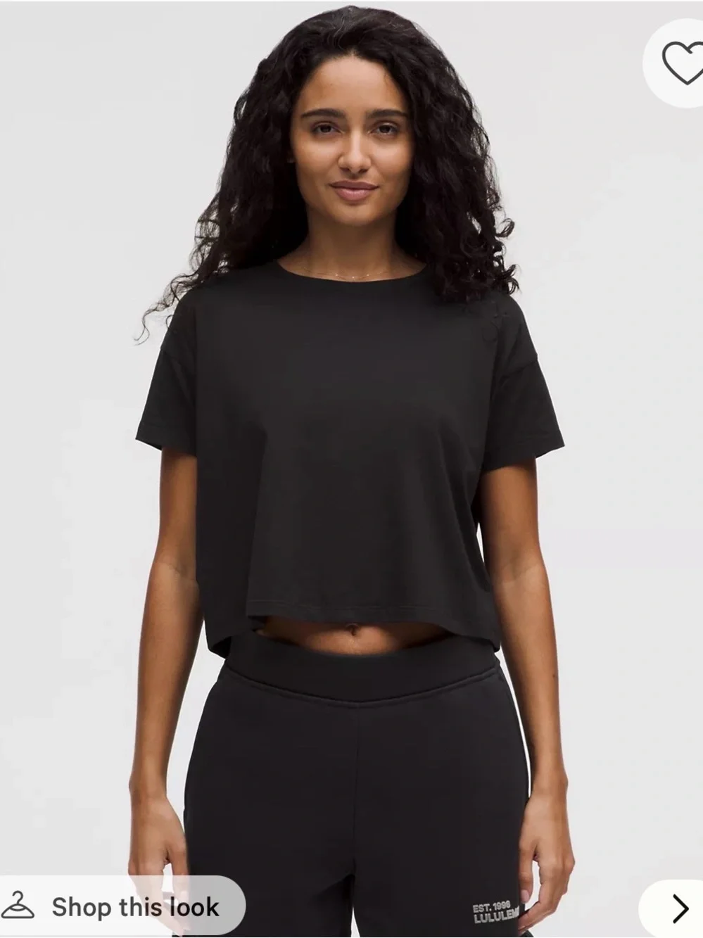 lululemon athletica Black Cates T-shirt